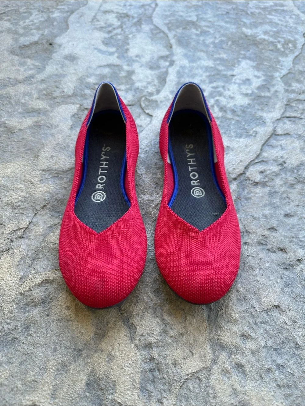 Rothy’s Daily Flats Women’s Size 8.5 Cherry Red Shoes